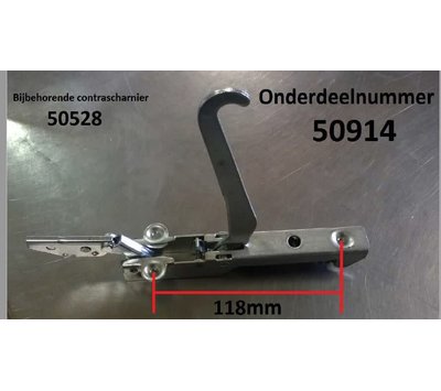 M-system scharnier van fornuis 50914