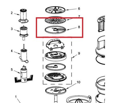 KitchenAid snijplaat van keukenmachine W10597688