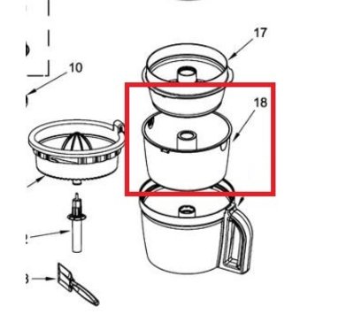 KitchenAid mengkom van keukenmachine W10597702