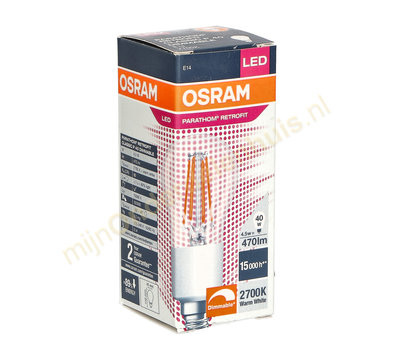 Osram LED kogellamp Classic 4,5/40W E14 dim