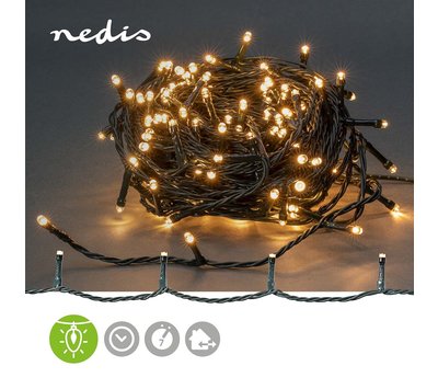 Nedis kerstverlichting 9m 120LED's voor binnen/ buiten CLLS120