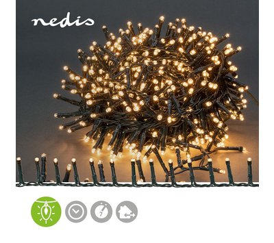 Nedis kerstverlichting 14m 700LED's voor binnen/ buiten CLCC700