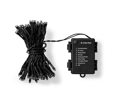 Nedis kerstverlichting 14.40m 192LED's voor binnen/ buiten CLBO192