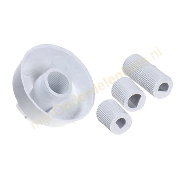 Universele knop voor fornuis wit 24457