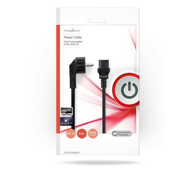 Stroomkabel Schuko naar C13 2m CEGL10000BK20