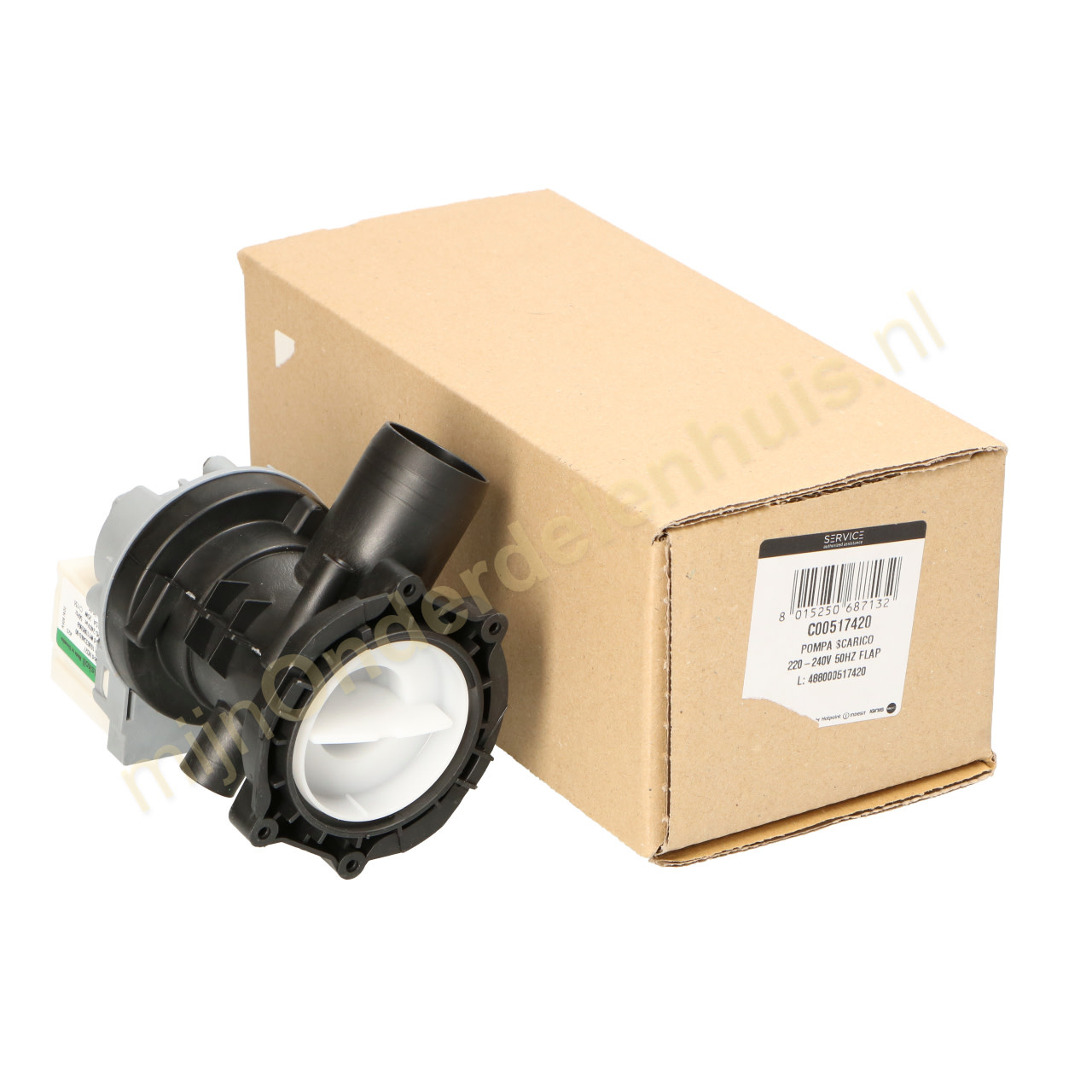 Whirlpool pomp van wasmachine 488000517420 mijnOnderdelenhuis.nl