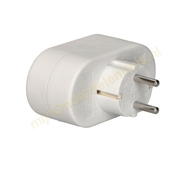 VB verdeelstekker 2x RA verticaal wit 41258