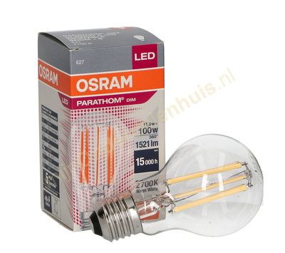 Osram LED lamp Classic E27 11/100W helder dim 2700K