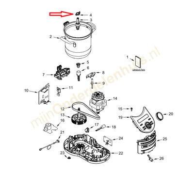 KitchenAid adapter van CookProcessor W10803483