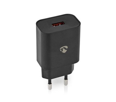 Nedis USB lader 3A met 1 USB-A uitgang WCQC302ABK