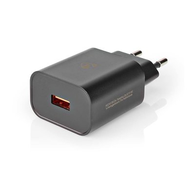 Nedis USB lader 3A met 1 USB-A uitgang WCQC302ABK