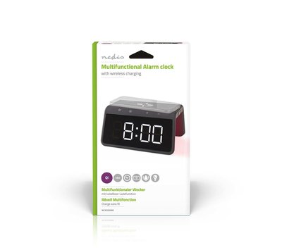 Wekker met draadloze lader WCACQ30BK