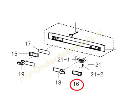 Samsung afdekking van koelkast DA67-03647A