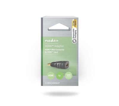 Mini HDMI naar HDMI adapter CVBW34906AT