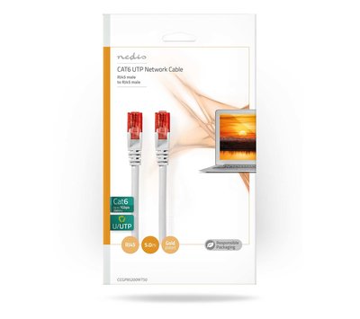 CAT6 S/FTP netwerkkabel 5m CCGP85200WT50 wit