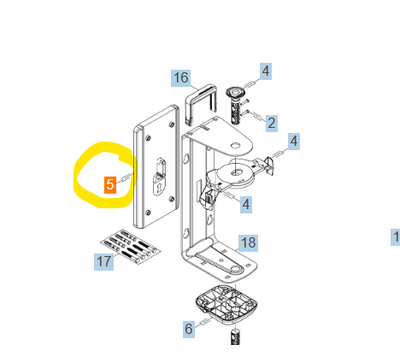 Karcher muurplaat van slanghaspel 5.645-661.0