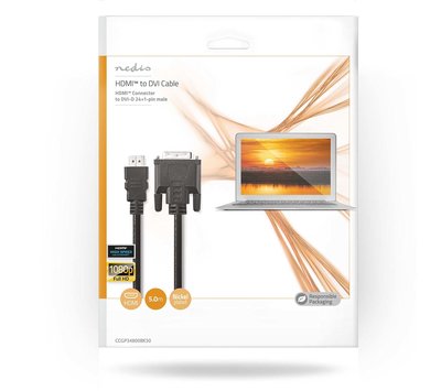 HDMI naar DVI-D kabel 5m CCGP34800BK50