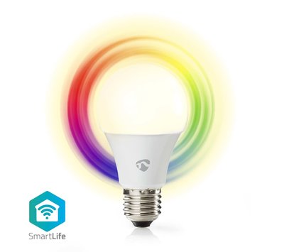 Nedis SmartLife meerkleuren lamp E27 WIFILRC10E27