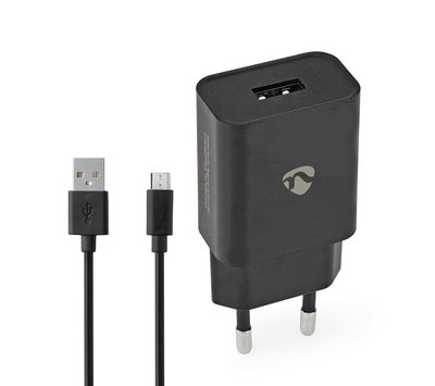 Nedis micro USB oplader WCHAM213ABK