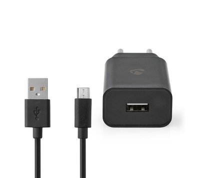 Nedis micro USB oplader WCHAM213ABK