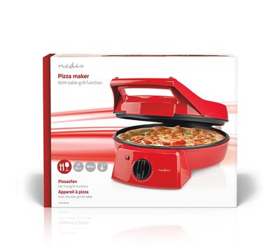 Nedis pizzamaker en grill FCPM100FRD