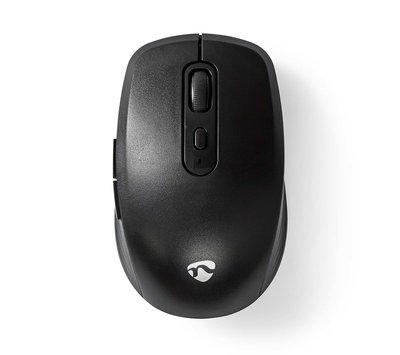 Nedis draadloze muis 1600 dpi met 6 knoppen MSWS110BK