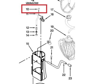 KitchenAid borgring van keukenmachine 9703307