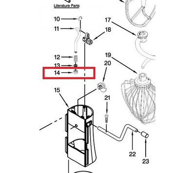KitchenAid moer van keukenmachine 8533907