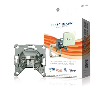 Hirschmann wandcontactdoos EDC1000 E CATV