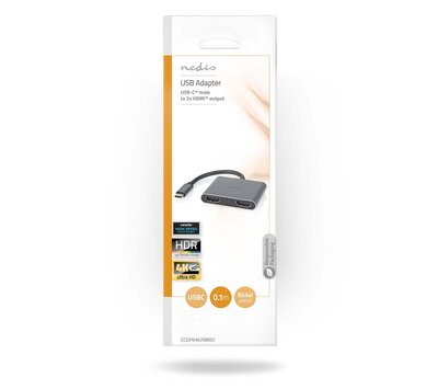 USB-C naar 2x HDMI adapter CCGP64670BK01