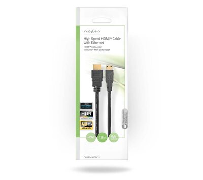 HDMI naar mini HDMI kabel 1.5m CVGP34500BK15