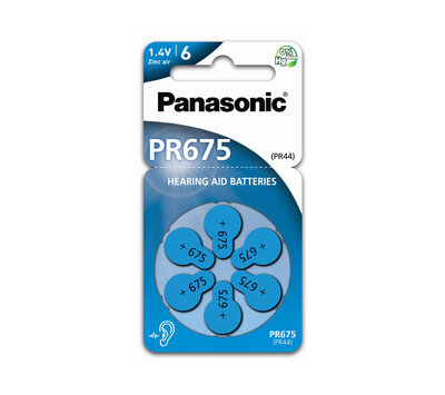 Panasonic batterij voor gehoorapparaat 675 PR44 1.45V