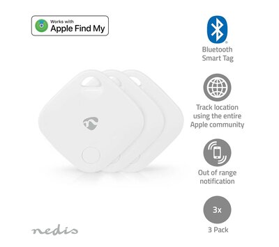 Bluetooth Apple smart tags (3 stuks) BTTAG10WT3