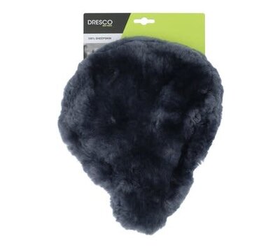 Dresco fietszadelovertrek schapenvacht antraciet 5250352