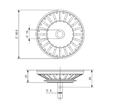 Reginox korfplug voor spoelbak R30608