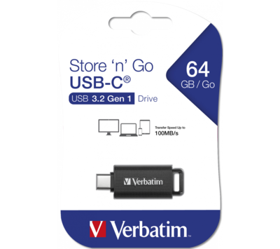 Verbatim USB-C stick / flash drive Store 'n' Go 64GB USB3.2 Gen 1  49458