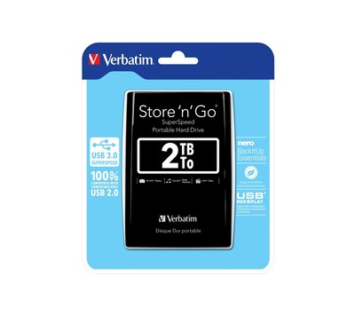 Verbatim portable hard drive Store 'n' Go USB 3.0 2TB 53177
