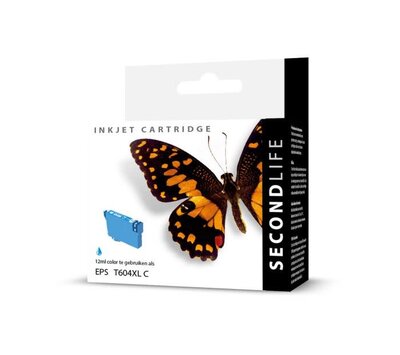 SecondLife inktcartridge voor Epson 604XL blauw