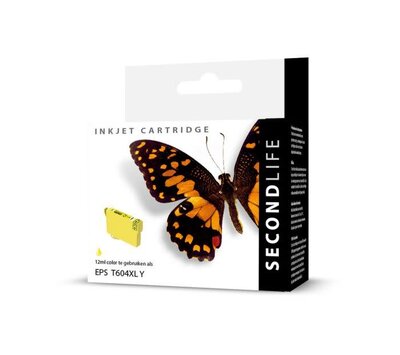 SecondLife inktcartridge voor Epson 604XL geel