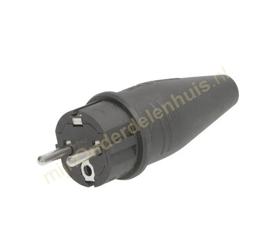 ABL stekker met randaarde rubber