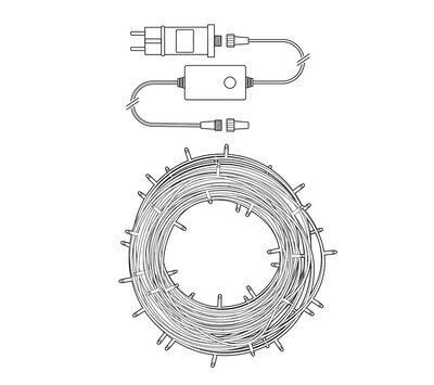 Nedis SmartLife 100 LED kerstverlichting  WIFILX02W100
