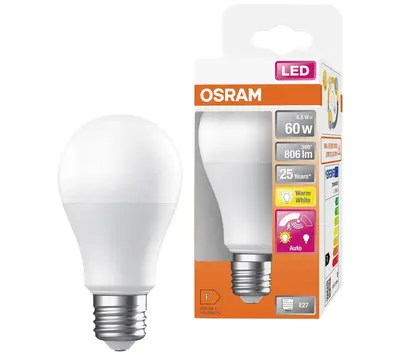Osram LED lamp met daglichtsensor A60 9/60W E27 806lm