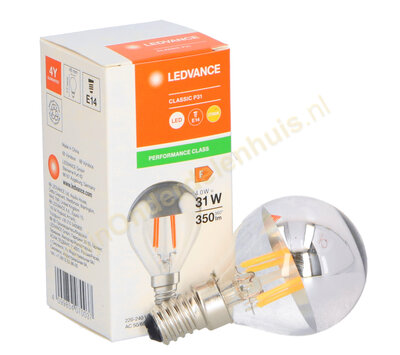 Ledvance LED kopspiegellamp Classic P31 4/31W E14 2700K