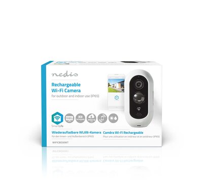 Nedis SmartLife camera voor buitenshuis WIFICBO30WT