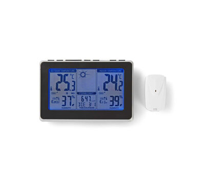 Nedis weerstation met wireless buitensensor WEST400BK