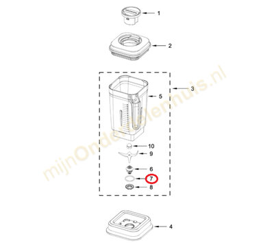 KitchenAid O-ring van keukenmachine W11211427