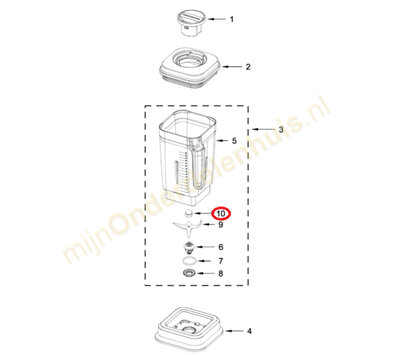 KitchenAid dopmoer van blender W11109412