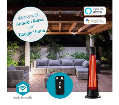 Nedis SmartLife patio verwarmer HTPA21BKW
