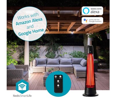 Nedis  SmartLife patio verwarmer HTPA21BKW