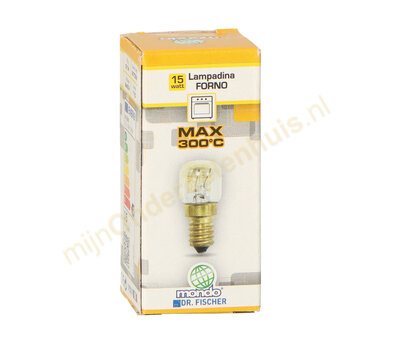 Universele ovenlamp E14 15W 300°C helder